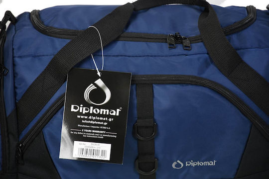 Diplomat Sacramento Сак Вояж 31лт Син Текстилен Д50xШ23xВ28см.