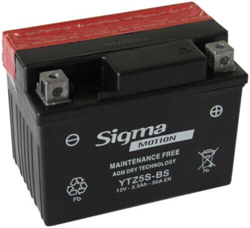 Sigma Затворен тип Мотоциклетна батерия YTZ5S-BS с капацитет 3.5Ах
