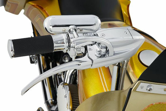 Arlen Ness Motorcycle Handlebars in Black color