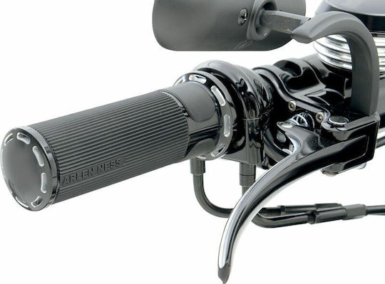 Arlen Ness Motorcycle Handlebars in Black color