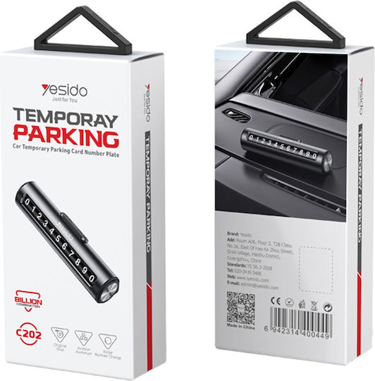 Yesido Temporary Parking Plate