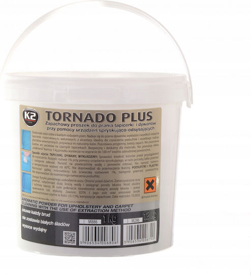 K2 Tornado Plus Σκόνη Καθαρισμού Ταπετσαρίας Αυτοκινήτου 1kg