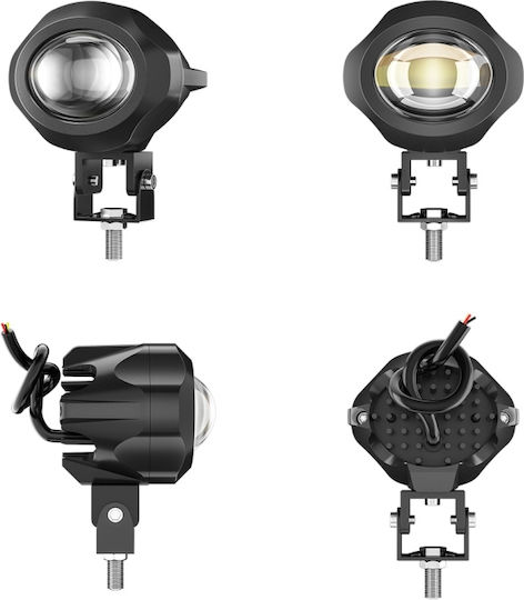 LED-Scheinwerfer Universal 9V 32V Abblendlicht Orange Fernlicht Weiß Abblend- und Fernlicht Weiß Orange 2000lm Motorräder ATV