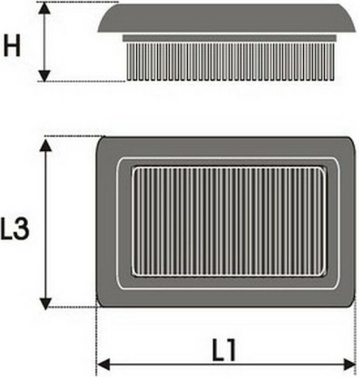 Green Filter Freeflow Air Filter Open Type for Peugeot Partner / Ranch Suzuki SX4 / Liana Citroen Berlingo / C2 / C3 / C3 Picasso / C4 / C4 Picasso / Grand C4 Picasso / Xsara Picasso Chevrolet C3 Picasso