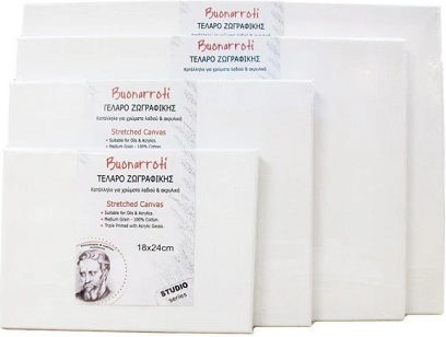 Buonarroti Καμβάς σε Τελάρο Λευκός Ορθογώνιος 60x100εκ. 1τμχ