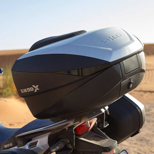 Shad SH59X Expandable Μπαγκαζιέρα Μοτοσυκλέτας 59lt Ασημί