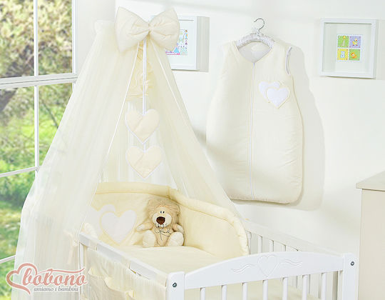 Bobono Mosquito Net Crib Tulle Ecru 470x160cm