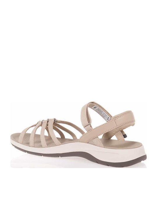 W Tirra Women's Flat Sandals Sporty in Beige Color