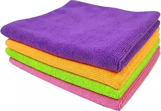 Verk Group Car Microfiber Cleaning Cloths for Car Windows 30x30cm 4 Pieces