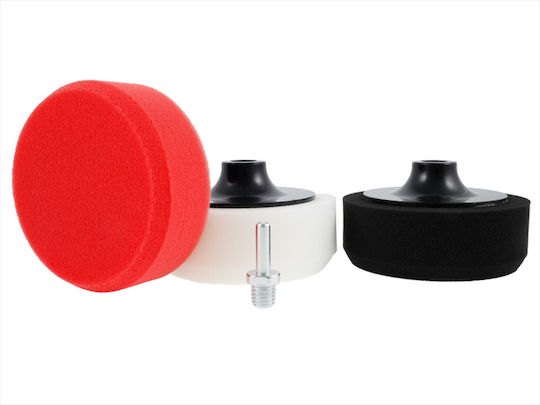 Σετ Σφουγγαριών Γυαλίσματος Carmotion 3x125mm Προσαρμογέα M14