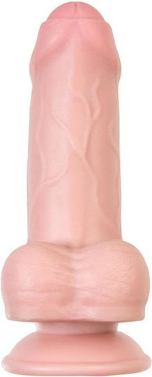 Realistisches Dildo mit Hoden und Saugnapf Fleisch 17cm