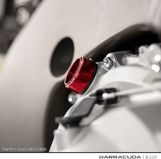 Barracuda Öldeckel Motorrad Rot 28-102-INS-R