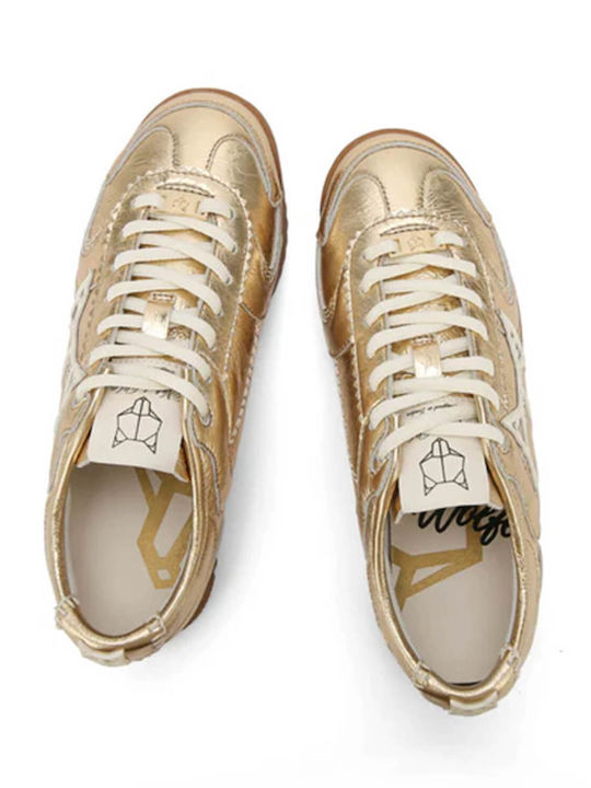 Sneakers Gold Metallic