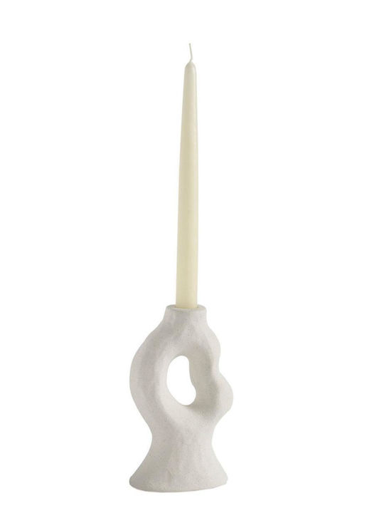 Candle Holder Kea Ah-ax24030 10.5x7x17.5cm White Andrea House Ceramic