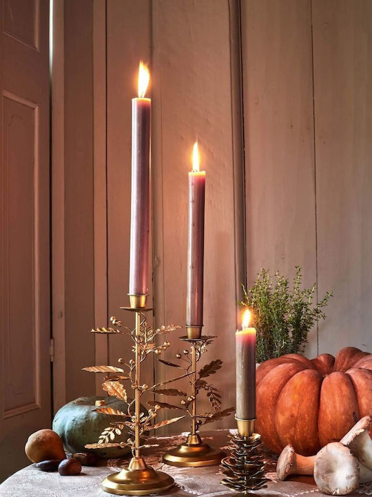 PiP Studio Candle Holder Glass in Gold Color 12cm 1pcs
