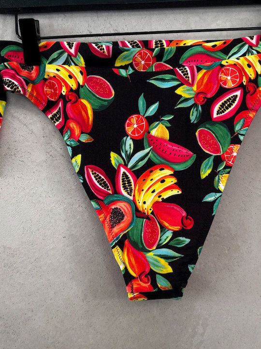Bikini Slip Ψηλόμεσο Papaya Frutaria Print