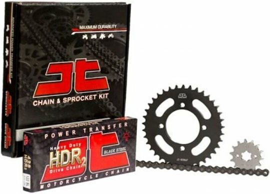 JT Sprockets Kit lanț și pinion (15-41-428) pentru Modenas Kriss 125
