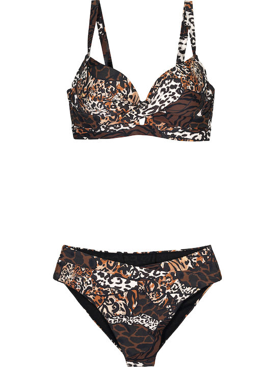 Bikini Set Bra & Slip Bottom with Adjustable Straps Embrime
