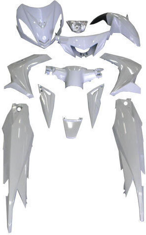 Σετ Πλαστικά Μοτοσυκλέτας για Yamaha Crypton-X 135 Λευκό 12τμχ