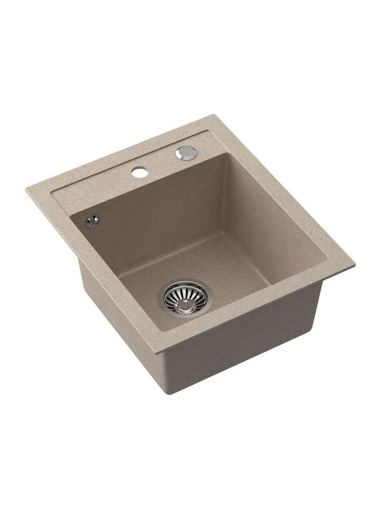 Steiner Johnny Drop-In Sink Synthetic Granite W43xD50cm granite beige