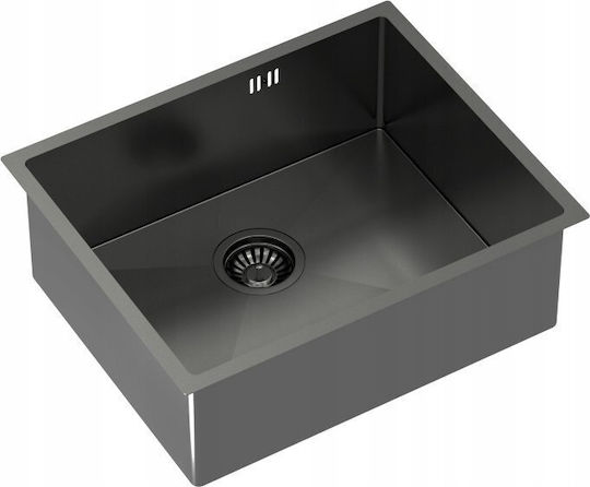 GraniteQ Anthony Ένθετος Inox Μ54xΠ44cm Γκρι