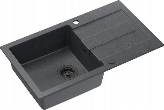 GraniteQ Christian 136 Xl Ένθετος από Συνθετικό Γρανίτη Μ78xΠ45cm Γκρι