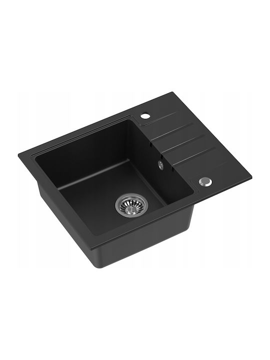 Steiner Drop-In Sink Synthetic Granite W62xD50cm Black