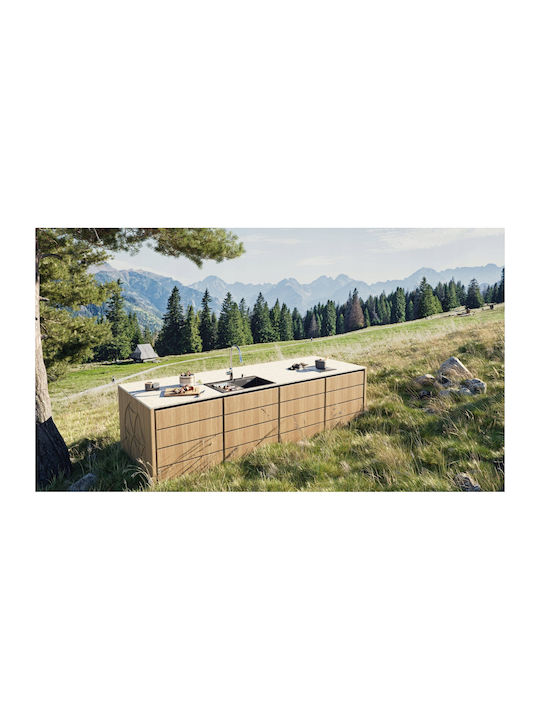 GraniteQ Drop-In Sink Synthetic Granite W76xD50cm Gray