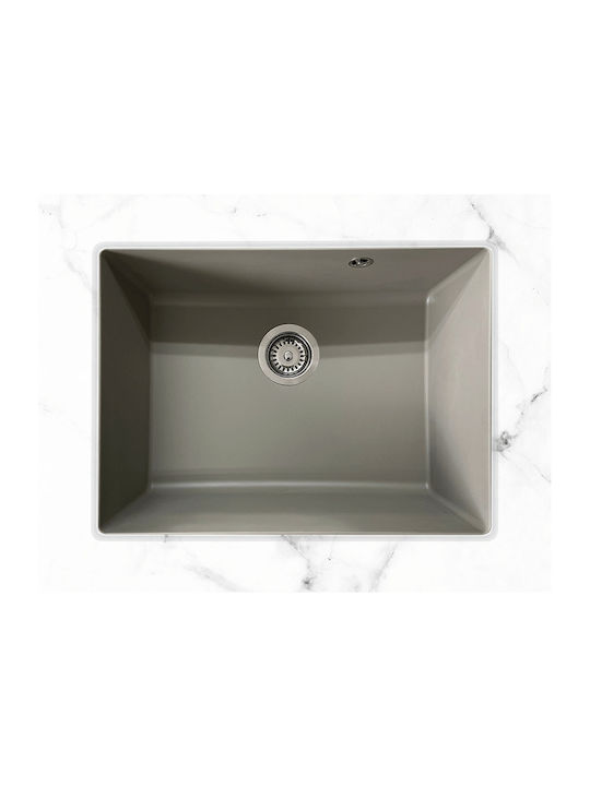Duralit Sub masă Chiuvetă din Granit Sintetic L60xW50cm Gri