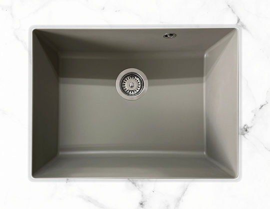 Duralit Sub masă Chiuvetă din Granit Sintetic L60xW50cm Gri