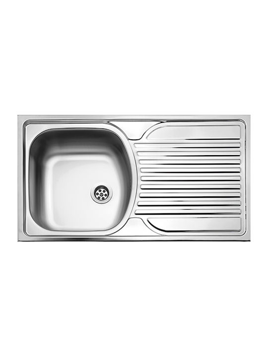 Fortinox Valley 24100 Drop-In Spüle Inox Satiniert B78.5xT44.5cm Silber