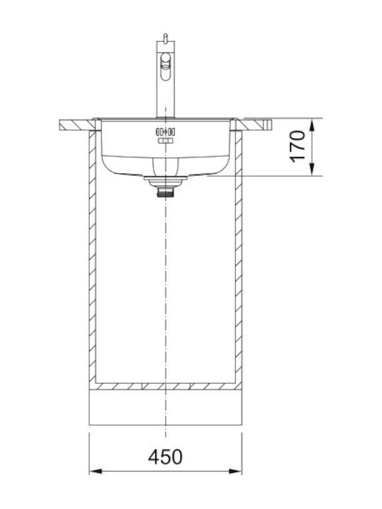 Franke ROX 610/110-38 Ένθετος Νεροχύτης Inox Μ38xΠ38cm Ασημί