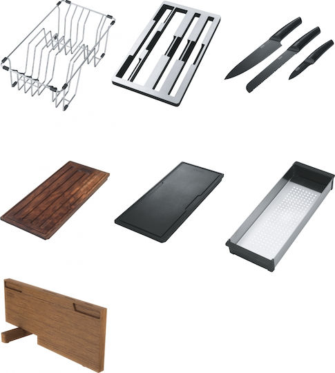 Franke Box Center Bwx 220-54-27 Ένθετος Νεροχύτης Αριστερός Inox Σατινέ Μ86xΠ51cm Ασημί