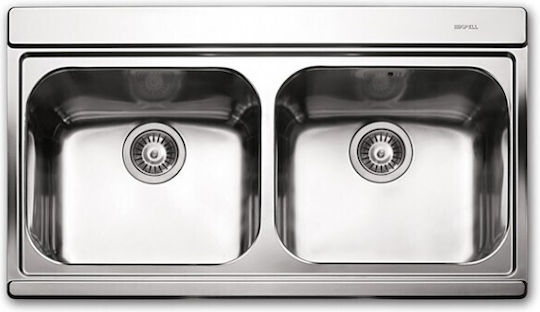 Apell 9320-110441 Ένθετος Inox Σατινέ με Μπαταρία Μ89.7xΠ51cm Ασημί Apell 9320-110441 Ένθετος Inox Σατινέ με Μπαταρία Μ89.7xΠ51cm Ασημί
