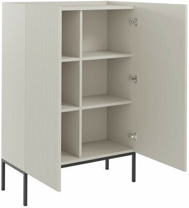Ντουλάπι Γραφείου από MDF & Μέταλλο Lunole 100 100x42x140cm