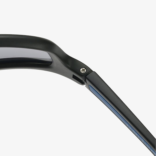 Techsuit Fahrradbrillen 3047 mit Schwarz Rahmen und Dunkelheit Linsen