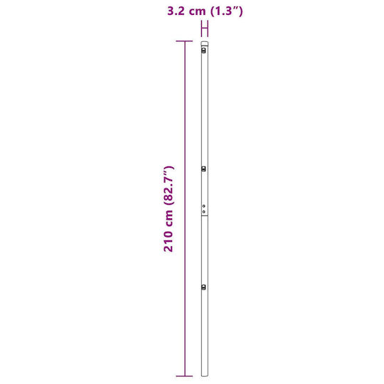 vidaXL για Πέργκολα από Μέταλλο 3.2x3.2cm 26τμχ