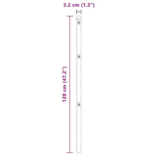 vidaXL for Pergola made of Steel 3.2x3.2cm 26pcs