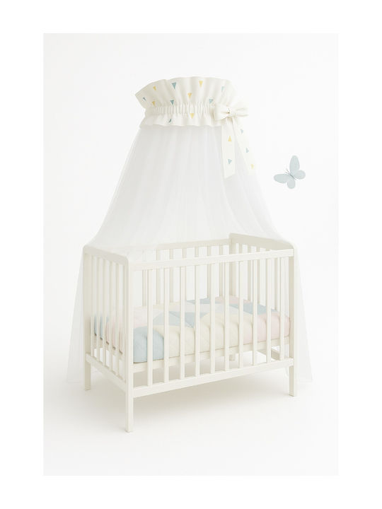 Kikka Boo Mosquito Net Crib Elephant Time Tulle 41140000012 White 540x200cm