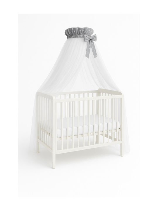 Kikka Boo Mosquito Net Crib Joyful Mice Tulle 41140000011 White 540x200cm