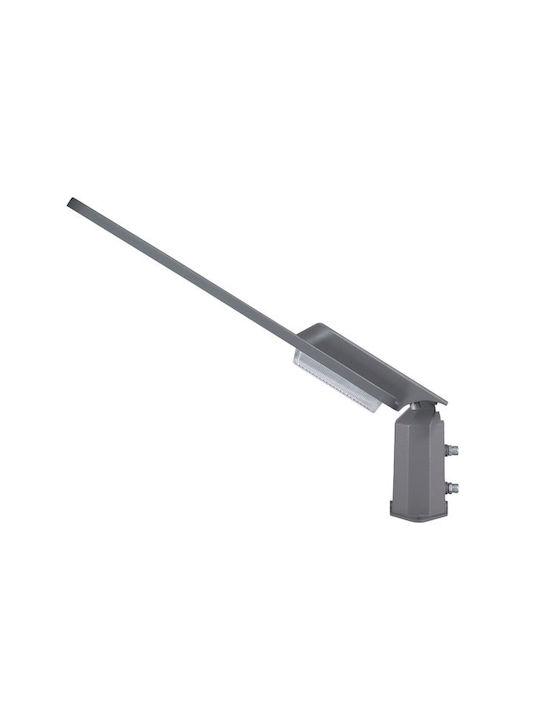 Eurolamp Outdoor Floor Lamp LED Road 100W with Natural White Light IP66 Gray