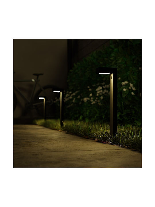 Hombli Outdoor Floor Lamp Small Post LED for Exterior Space with Warm White Light IP67 Black