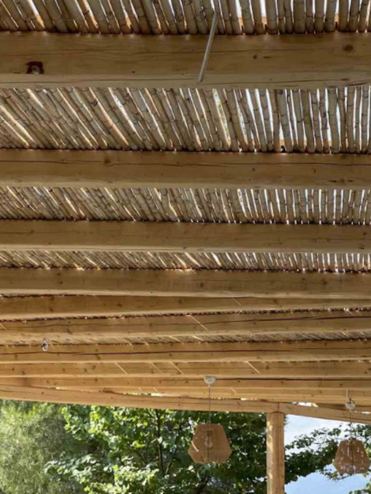 Showood Bambuszaun mit Ganzes Schilf 1.5x3m