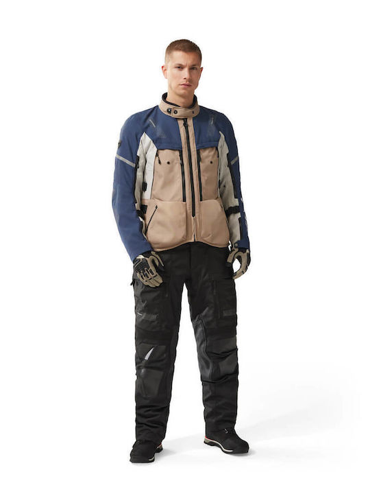 Rev'IT Sand 5 H2O Winter Herren Motorradjacke Wasserdicht Sand / Blue