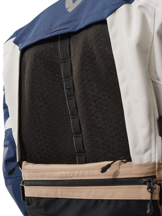 Rev'IT Sand 5 H2O Winter Herren Motorradjacke Wasserdicht Sand / Blue