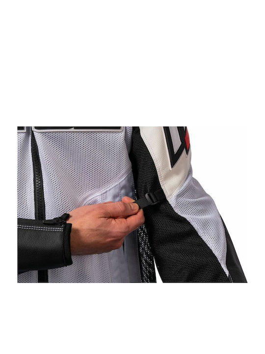 Icon Mesh Af Bărbătesc Geacă de motocicletă 4 Sezoane Alb