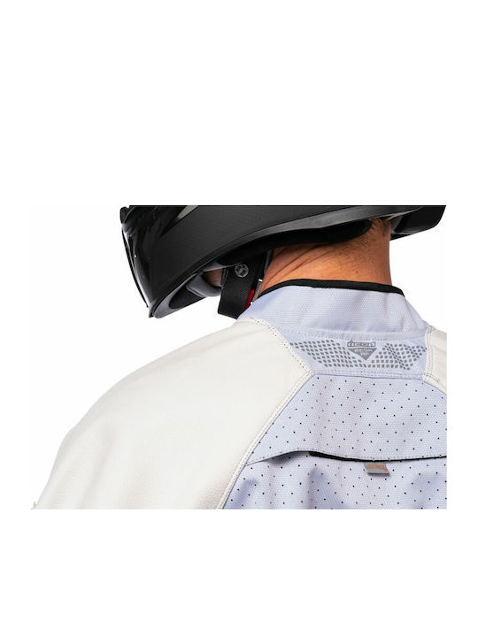 Icon Mesh Af Bărbătesc Geacă de motocicletă 4 Sezoane Alb