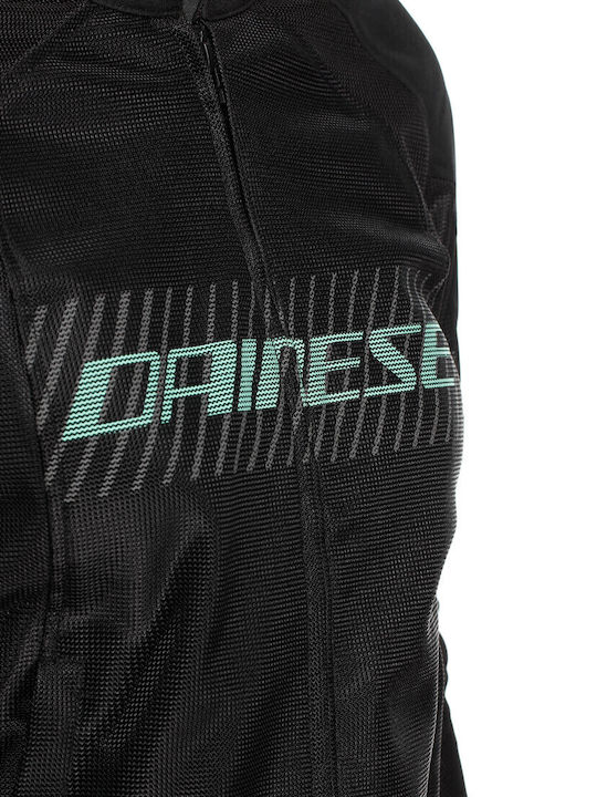 Dainese Herosphere Air Tex Jacket Women's Motorcycle Jacket 4 Seasons Black / Gray / Light Green