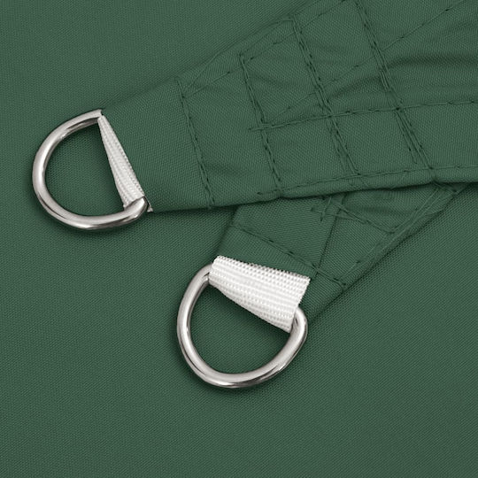 vidaXL Triunghi Umbrela Sail Verde cu strat PU 6x6m confecționat din țesătură Oxford