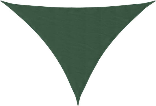 vidaXL Triangle Shade Sail Green with PU Coating 4x5m made of Oxford fabric